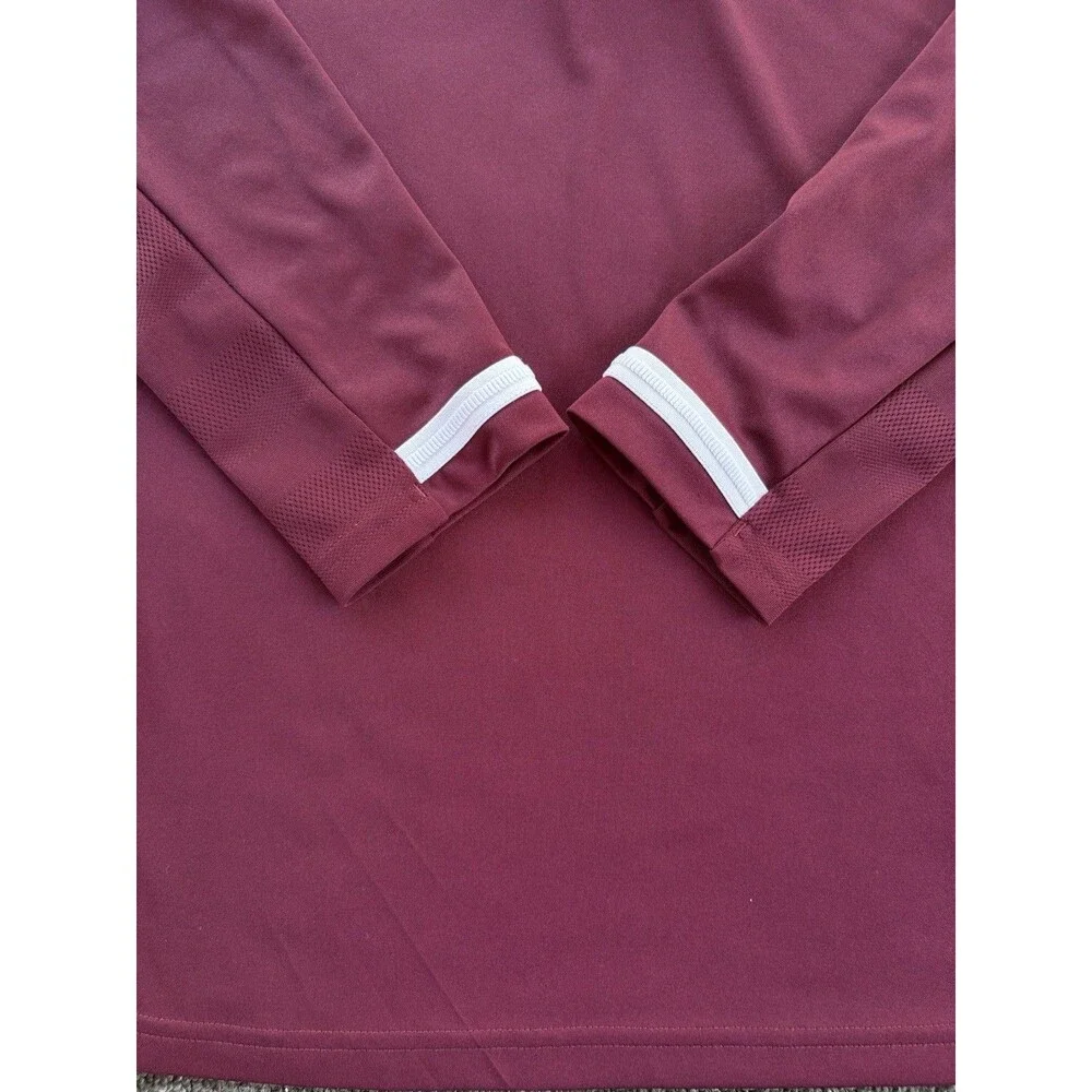 Adidas Climacool Men’s Large Maroon 1/4 Quarter Zip Long Sleeve Training Top